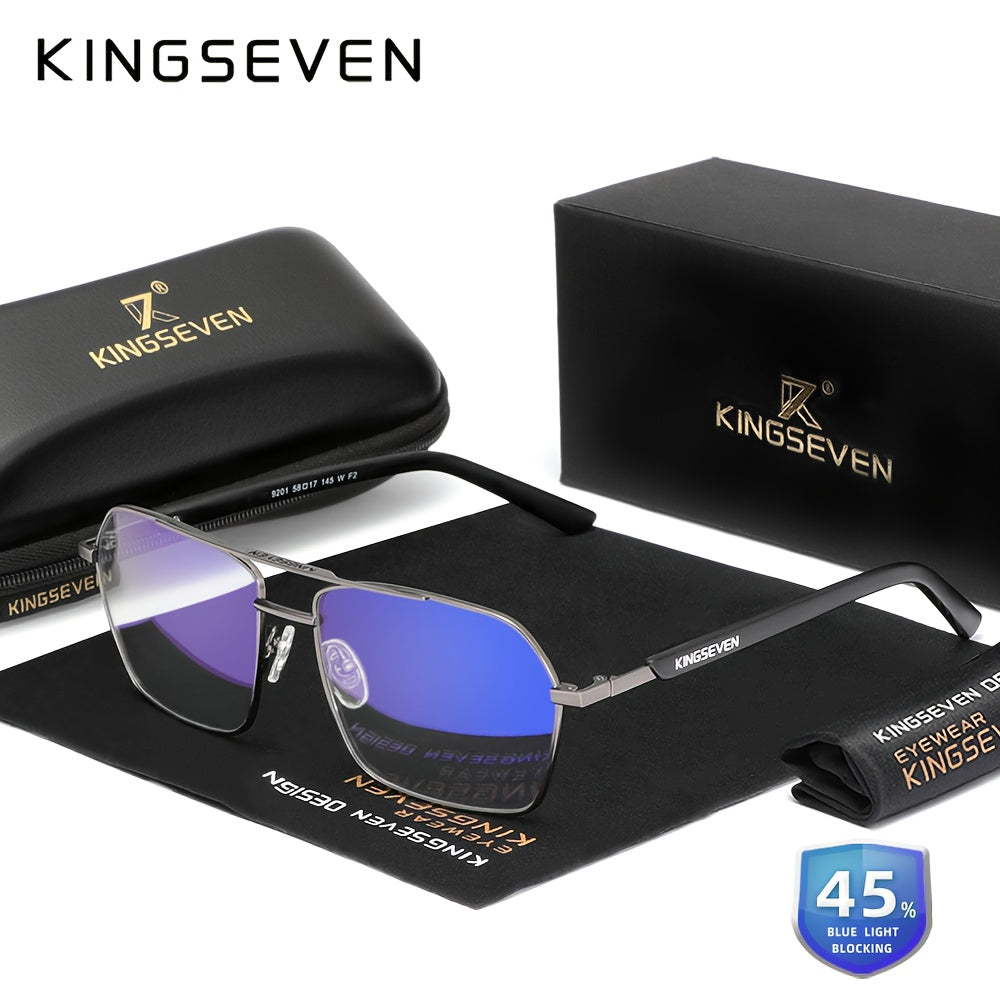 Kingseven 1pc Classic Glasses for Women & Men, Suitable for Computer, TV, Phone & Gaming, Decorative Glasses