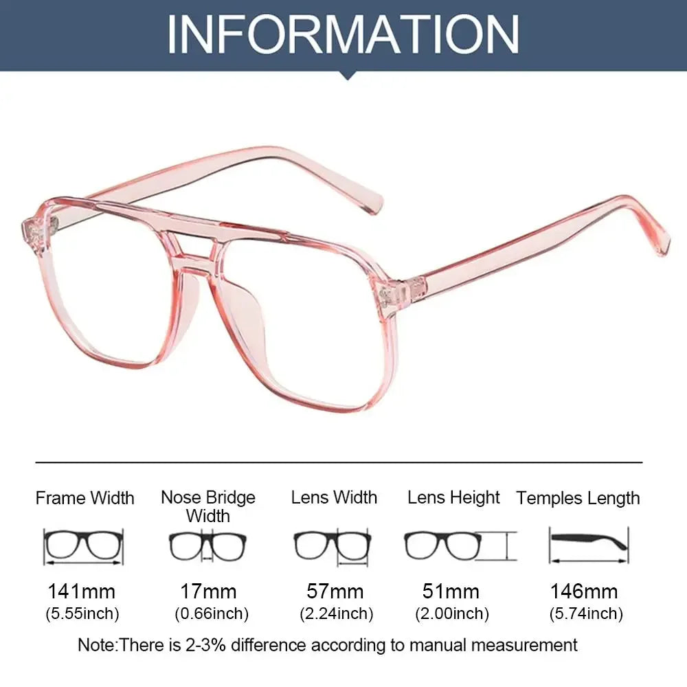 Blue Ray Blocking Anti-Blue Light Glasses PC Eye Protection Square Eyeglasses Ultralight Optical Spectacle Eyeglass Men Women