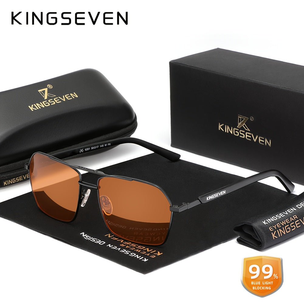 Kingseven 1pc Classic Glasses for Women & Men, Suitable for Computer, TV, Phone & Gaming, Decorative Glasses